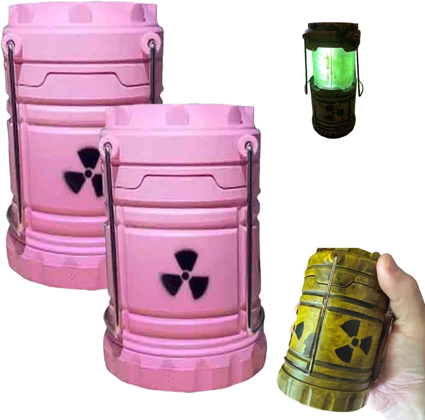 Miniature Nuclear Reactor Lantern/Lamp, Portable Camping Lantern, Collapsible Camping Lantern, Funny Lamp for Bedroom, Lantern Centerpieces for Tables, Funny Lamp (1PCS)