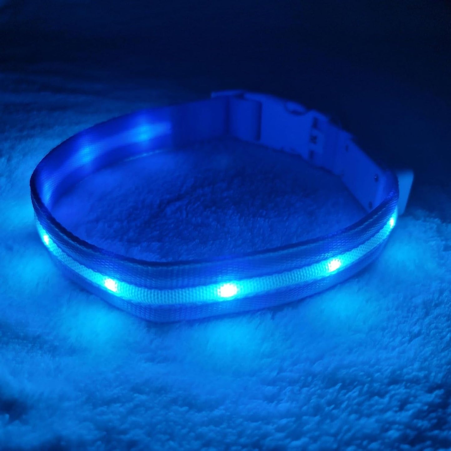 Glow Like a Pup Star: The Disco Collar with 1,000 Feet of Visibility - Rechargeable, Waterproof, and Ready to Party on Your Night Walks!
