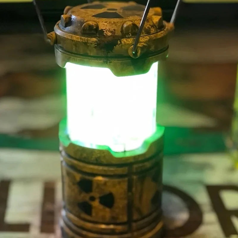 Mini Nuclear Reactor Lantern Toy Handheld Lamp Portable Retro Camping Lamp Home Outdoor Decor Birthday Gift Cosplay Props