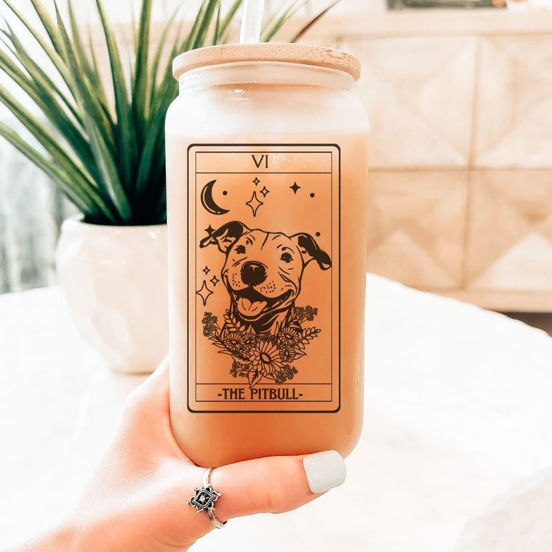 Dog Tarot Card Tumblers, Dog Mom Tumbler,