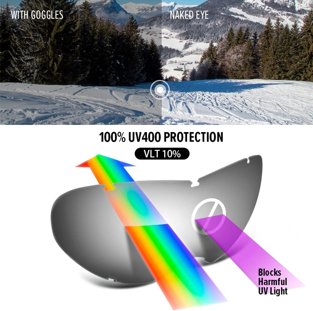 Kids Ski Goggles, Snowboard Goggles - Youth Snow Goggles