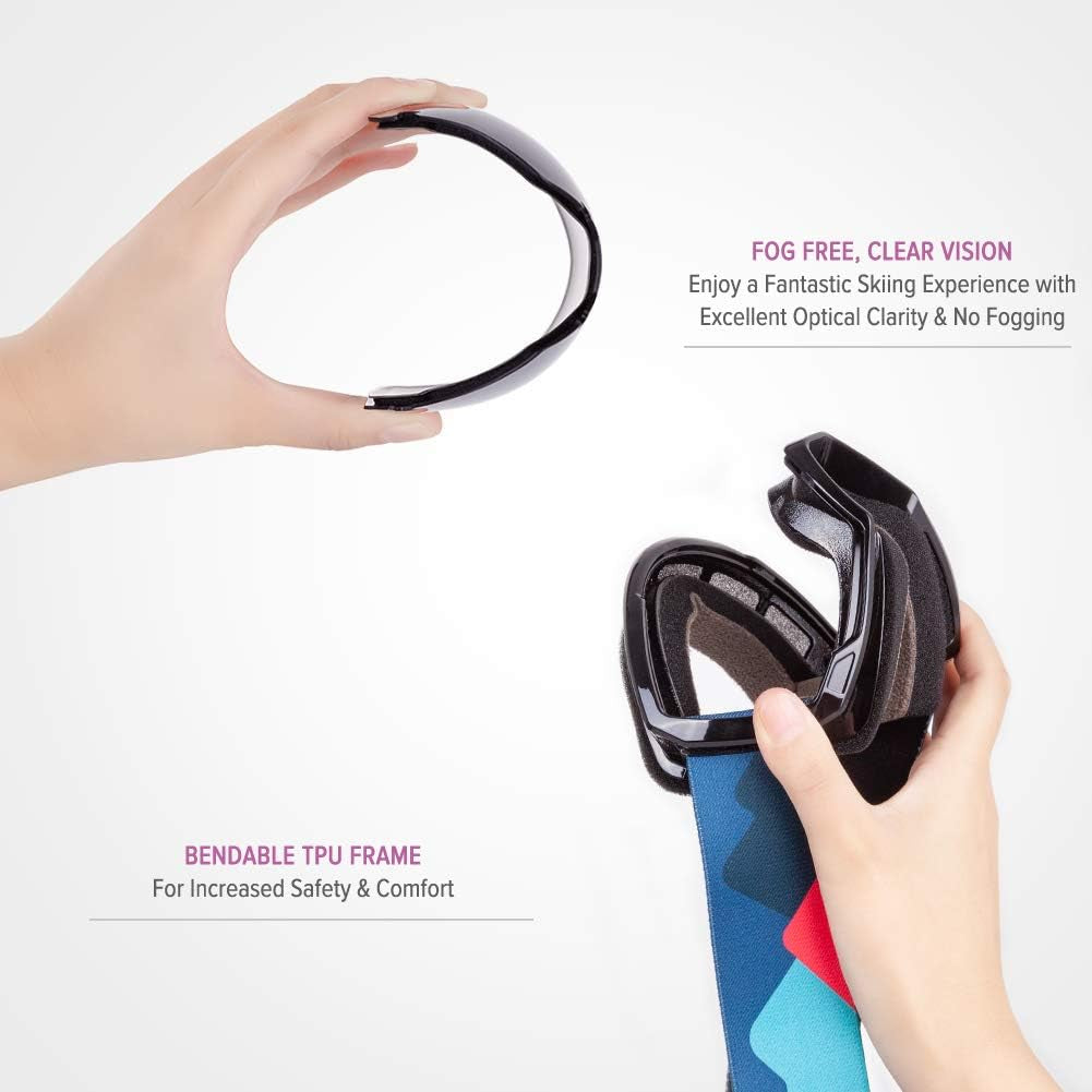 Kids Ski Goggles, Snowboard Goggles - Youth Snow Goggles