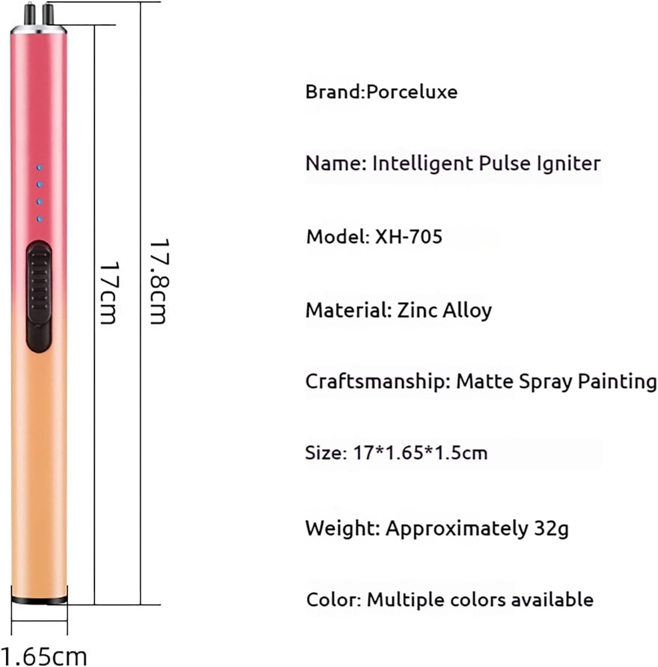 Rechargeable Electric Candle Lighter - Windproof Plasma Arc Lighter, Flameless USB Lighter, Cool Electric Lighters, Unique for Women, Great for Candles, BBQ, Camping & Home Use