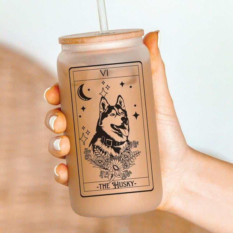 Dog Tarot Card Tumblers, Dog Mom Tumbler,