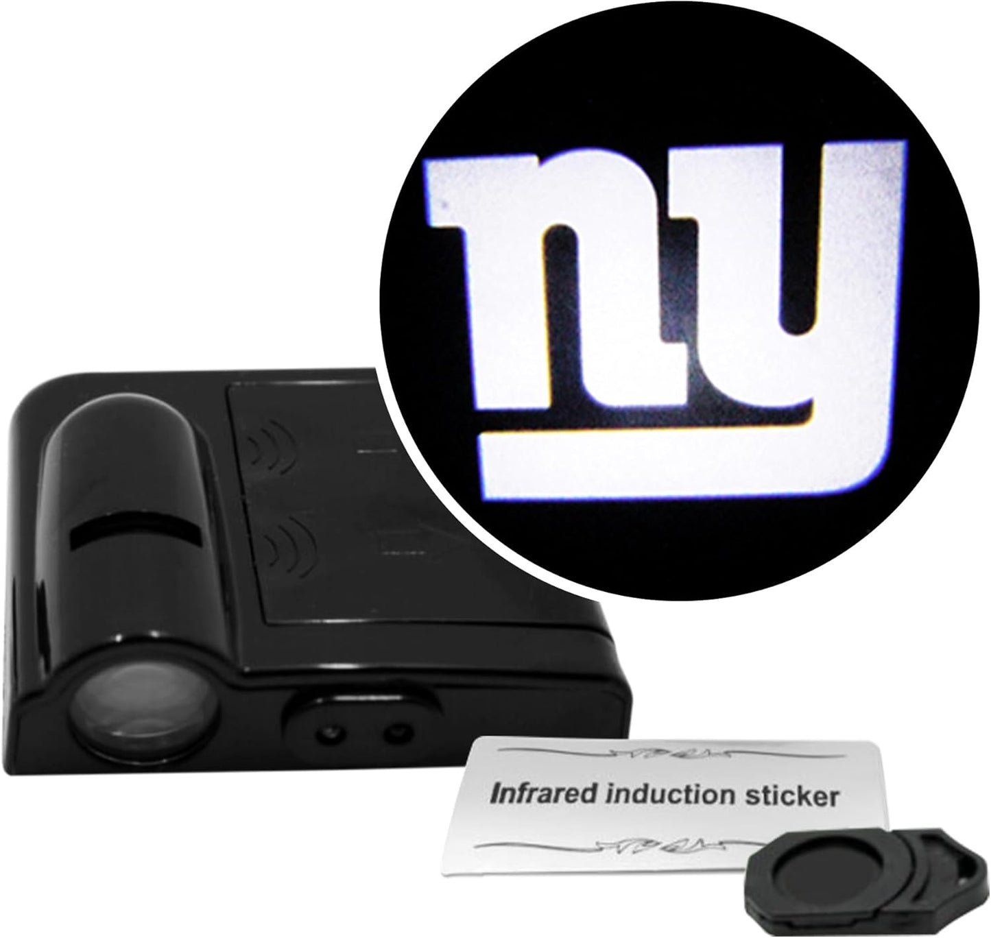 American Football Arizona Cardinals - Led Car Door Light - Wireless Led Projector with One Team Logo Slide - Compatible for Most Car Models - Battery-Operated, 2.5” X 2.5”