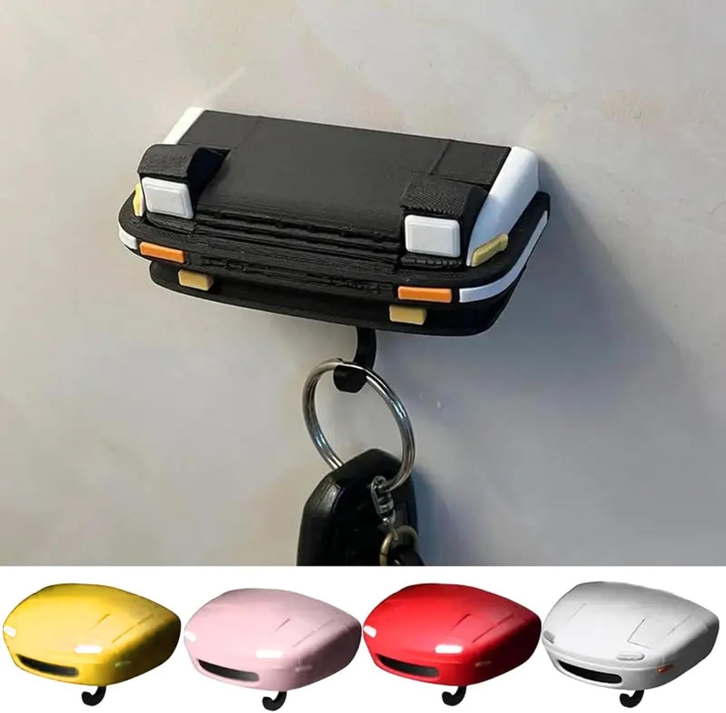Car Open Headlights Key Holder Wall Mount Vintage Key Hangers Portable Key Hooks for Hallway Entrance Kitchen Key Holder