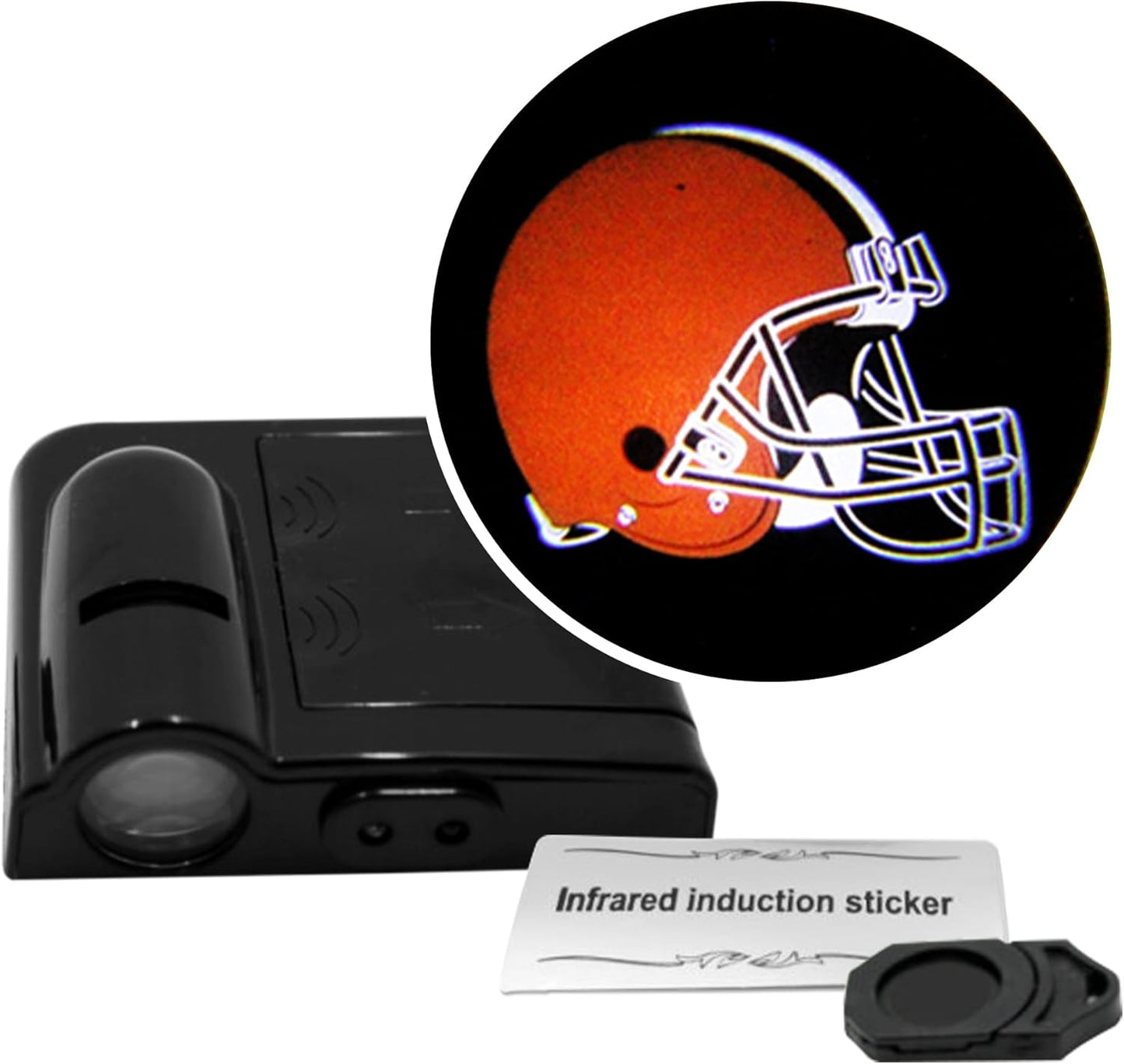 American Football Arizona Cardinals - Led Car Door Light - Wireless Led Projector with One Team Logo Slide - Compatible for Most Car Models - Battery-Operated, 2.5” X 2.5”