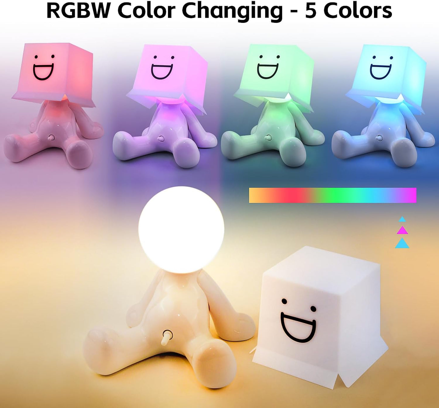 Wiener Switch Boy Table Lamp with RGB Color, Rechargeable Bedside Lamp, Funny Night Light Sense of Humor White Elephant Gag Gift for Adults Men Women Wife Girlfriend Birthday Valentine Mother Day