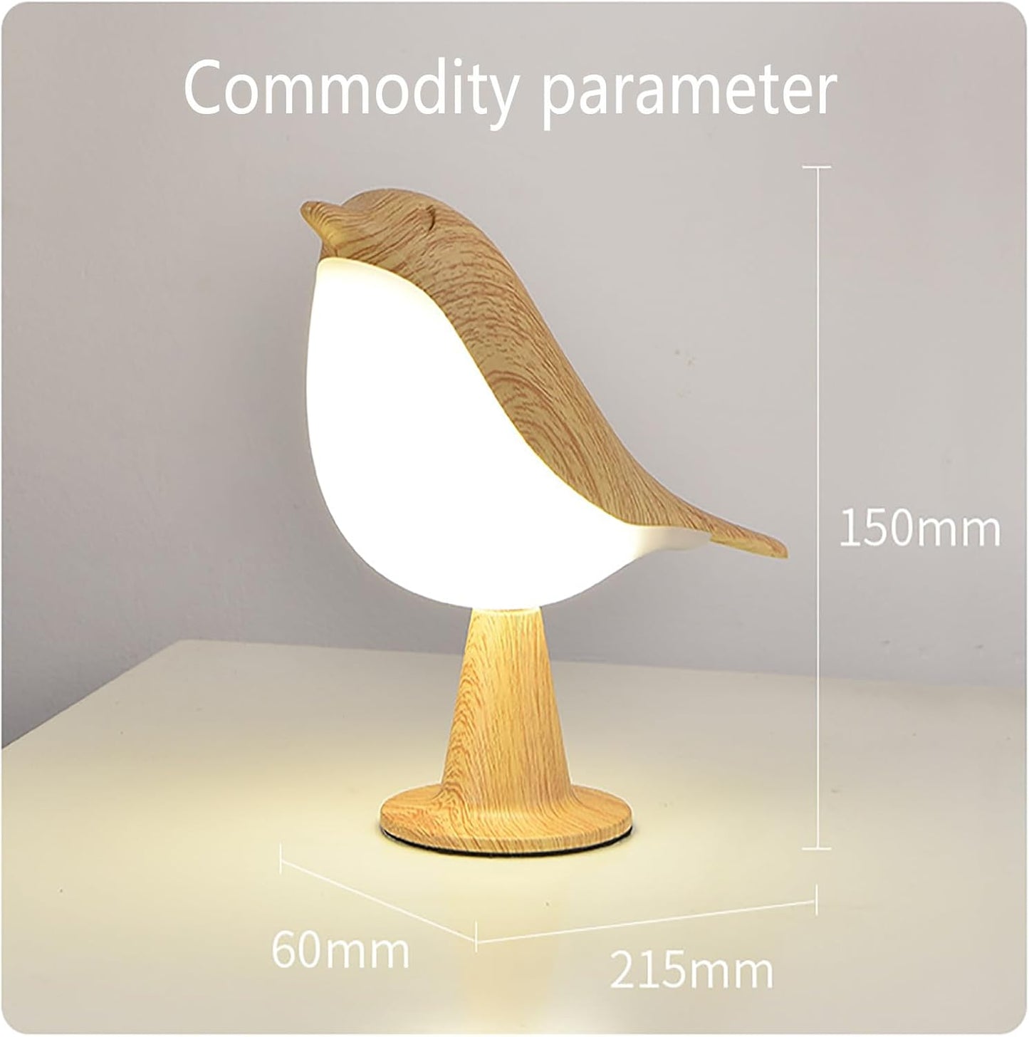 Grishay Aroma Lumibird, Sherum Aroma Lumibird, Rechargeable Fanyil Aroma Lumibird, 2 in 1 Aroma Lumibird Lamp Diffuser, 3 Color Temperature Small Bird Table Lamp with Touch Dimmer (Gold)