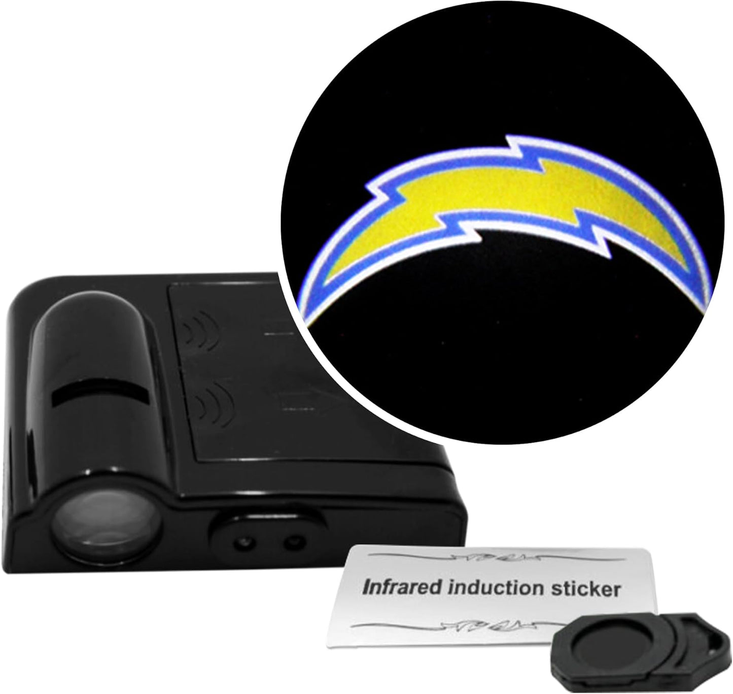 American Football Arizona Cardinals - Led Car Door Light - Wireless Led Projector with One Team Logo Slide - Compatible for Most Car Models - Battery-Operated, 2.5” X 2.5”