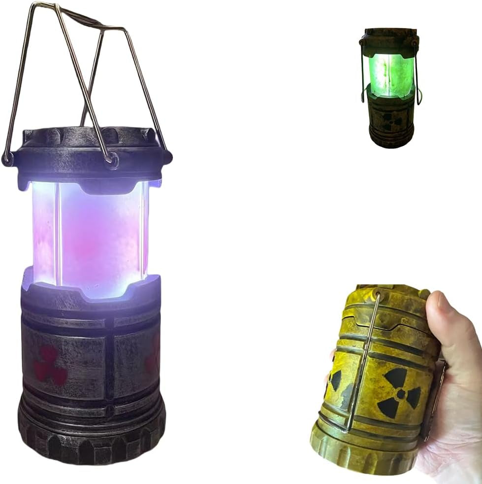 Miniature Nuclear Reactor Lantern/Lamp, Portable Camping Lantern, Collapsible Camping Lantern, Funny Lamp for Bedroom, Lantern Centerpieces for Tables, Funny Lamp (1PCS)