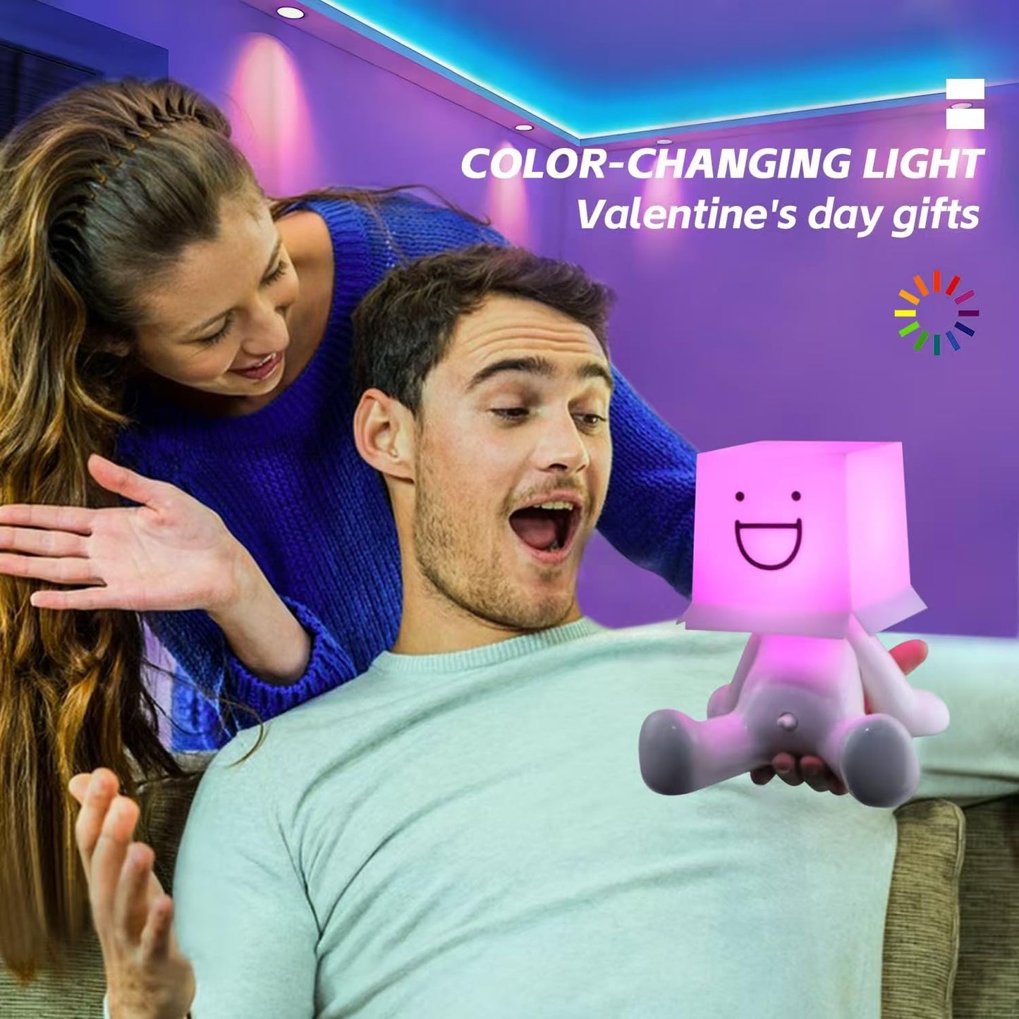 Wiener Switch Boy Table Lamp with RGB Color, Rechargeable Bedside Lamp, Funny Night Light Sense of Humor White Elephant Gag Gift for Adults Men Women Wife Girlfriend Birthday Valentine Mother Day