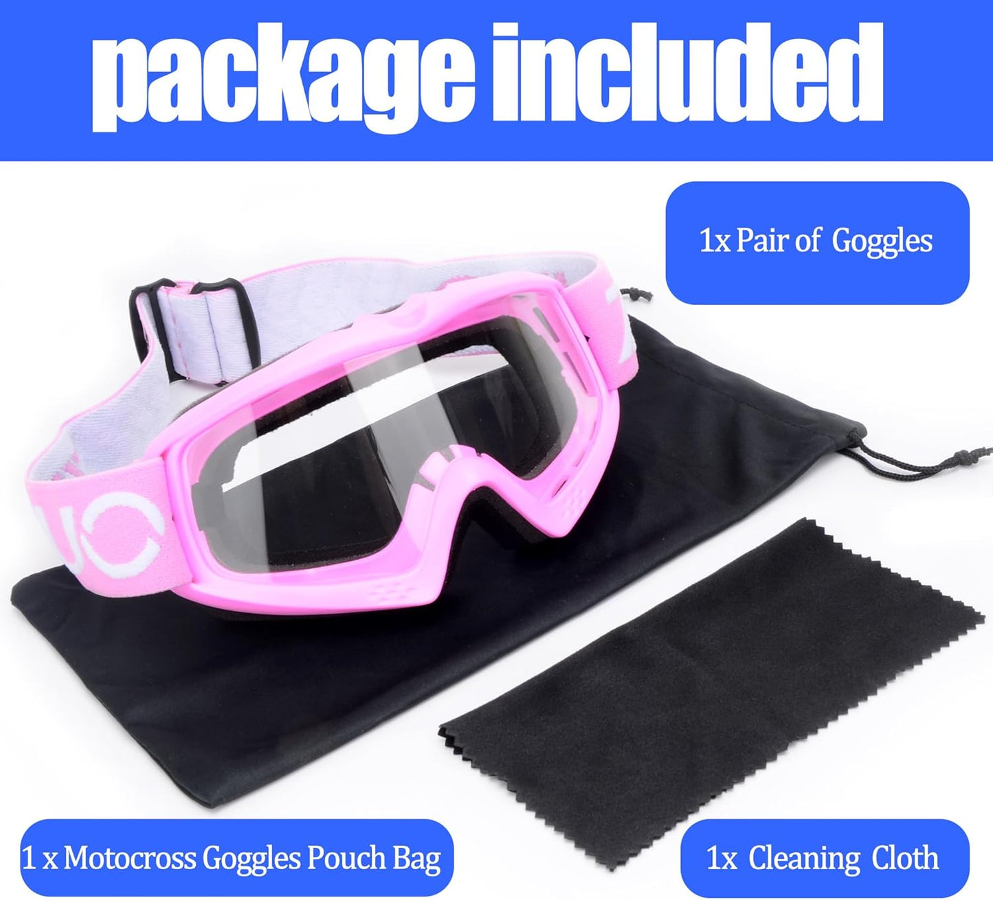 Kids Teens Child Youth ATV Goggles Dirt Bike Goggles Motorcycle Motocross Off-Road Goggle