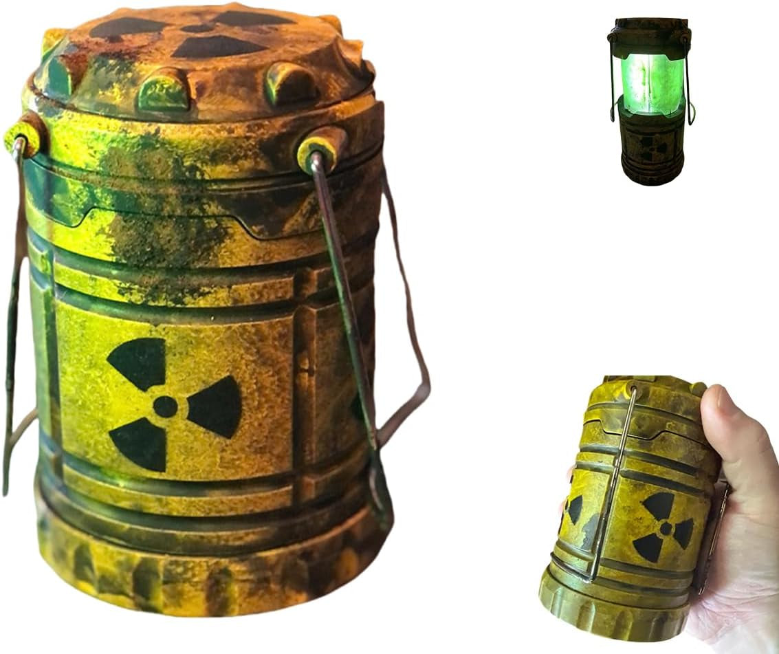 Miniature Nuclear Reactor Lantern/Lamp, Portable Camping Lantern, Collapsible Camping Lantern, Funny Lamp for Bedroom, Lantern Centerpieces for Tables, Funny Lamp (1PCS)
