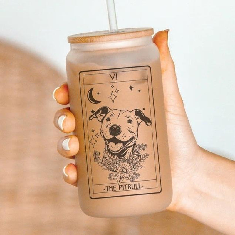 Dog Tarot Card Tumblers, Dog Mom Tumbler,