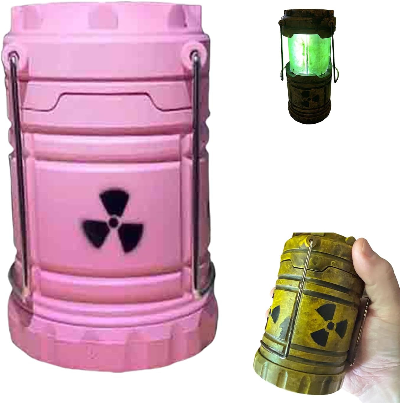 Miniature Nuclear Reactor Lantern/Lamp, Portable Camping Lantern, Collapsible Camping Lantern, Funny Lamp for Bedroom, Lantern Centerpieces for Tables, Funny Lamp (1PCS)