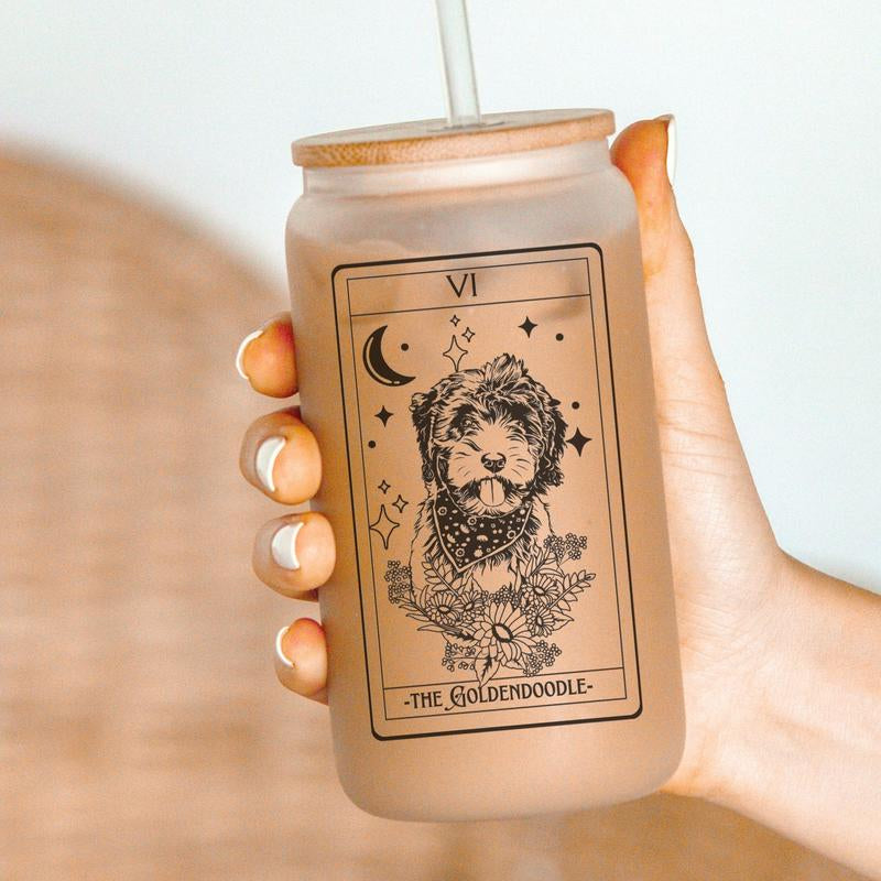 Dog Tarot Card Tumblers, Dog Mom Tumbler,