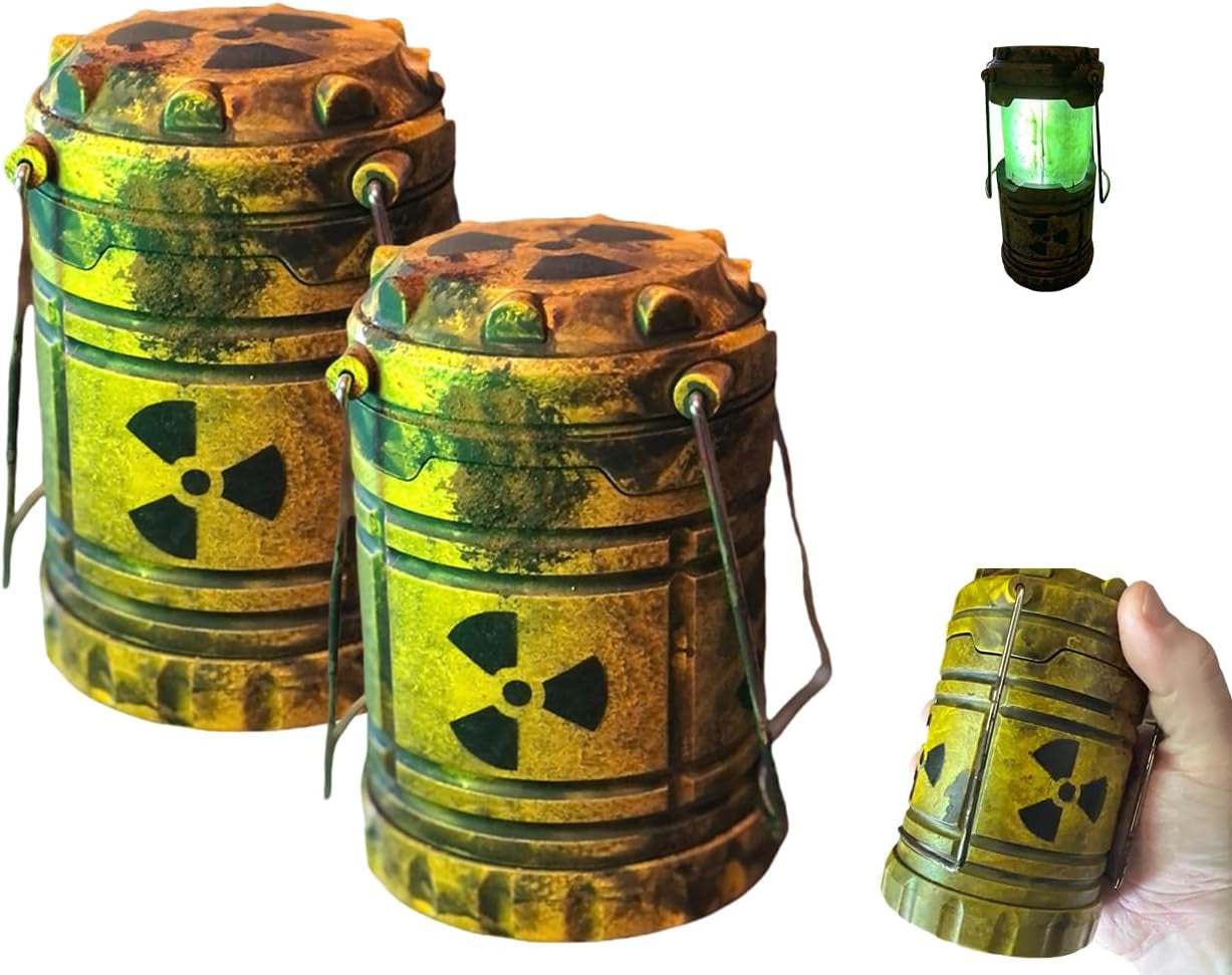 Miniature Nuclear Reactor Lantern/Lamp, Portable Camping Lantern, Collapsible Camping Lantern, Funny Lamp for Bedroom, Lantern Centerpieces for Tables, Funny Lamp (1PCS)