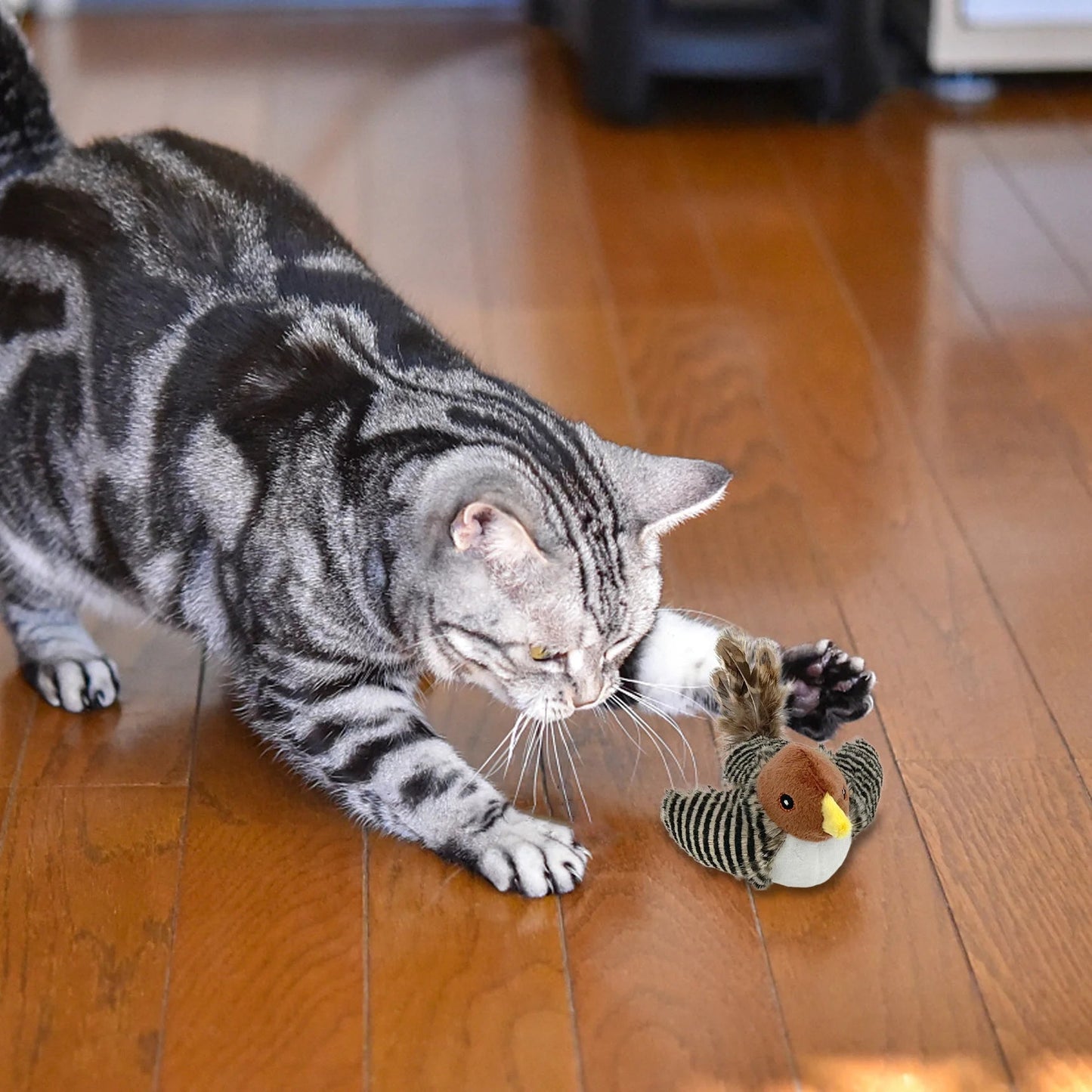 Feathered Feline Frenzy: The Chirpy Bird Toy That Turns Your Kitty into a Solo Superstar!