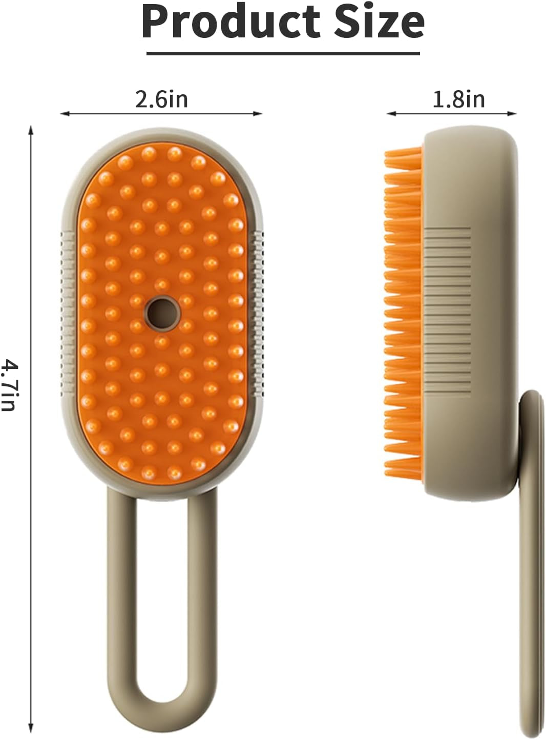 3-In-1 Self-Cleaning Steam Grooming Brush - Removes Loose Undercoat for Long & Short Haired Cats, Kittens