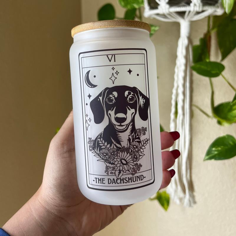 Dog Tarot Card Tumblers, Dog Mom Tumbler,