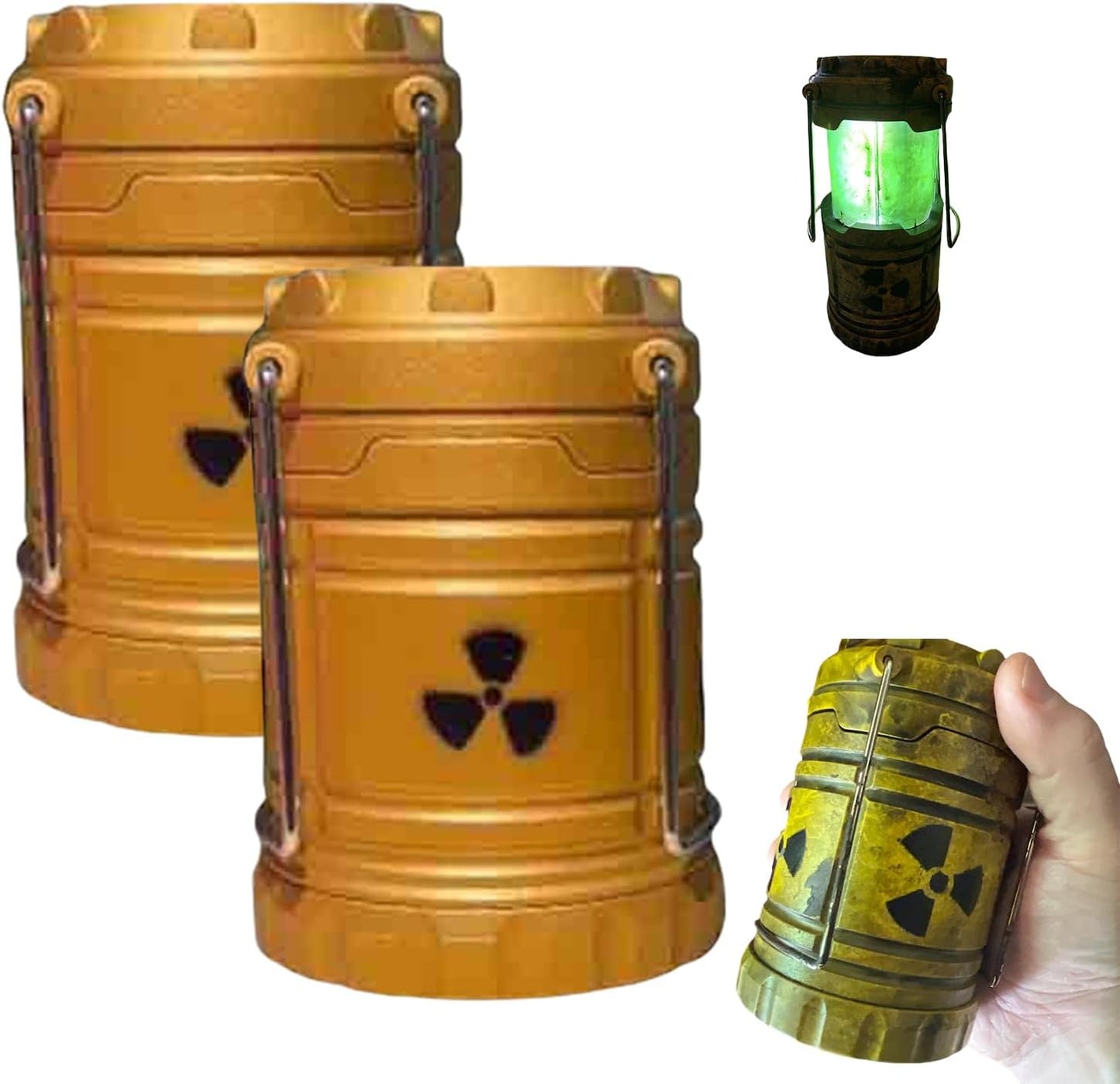Miniature Nuclear Reactor Lantern/Lamp, Portable Camping Lantern, Collapsible Camping Lantern, Funny Lamp for Bedroom, Lantern Centerpieces for Tables, Funny Lamp (1PCS)