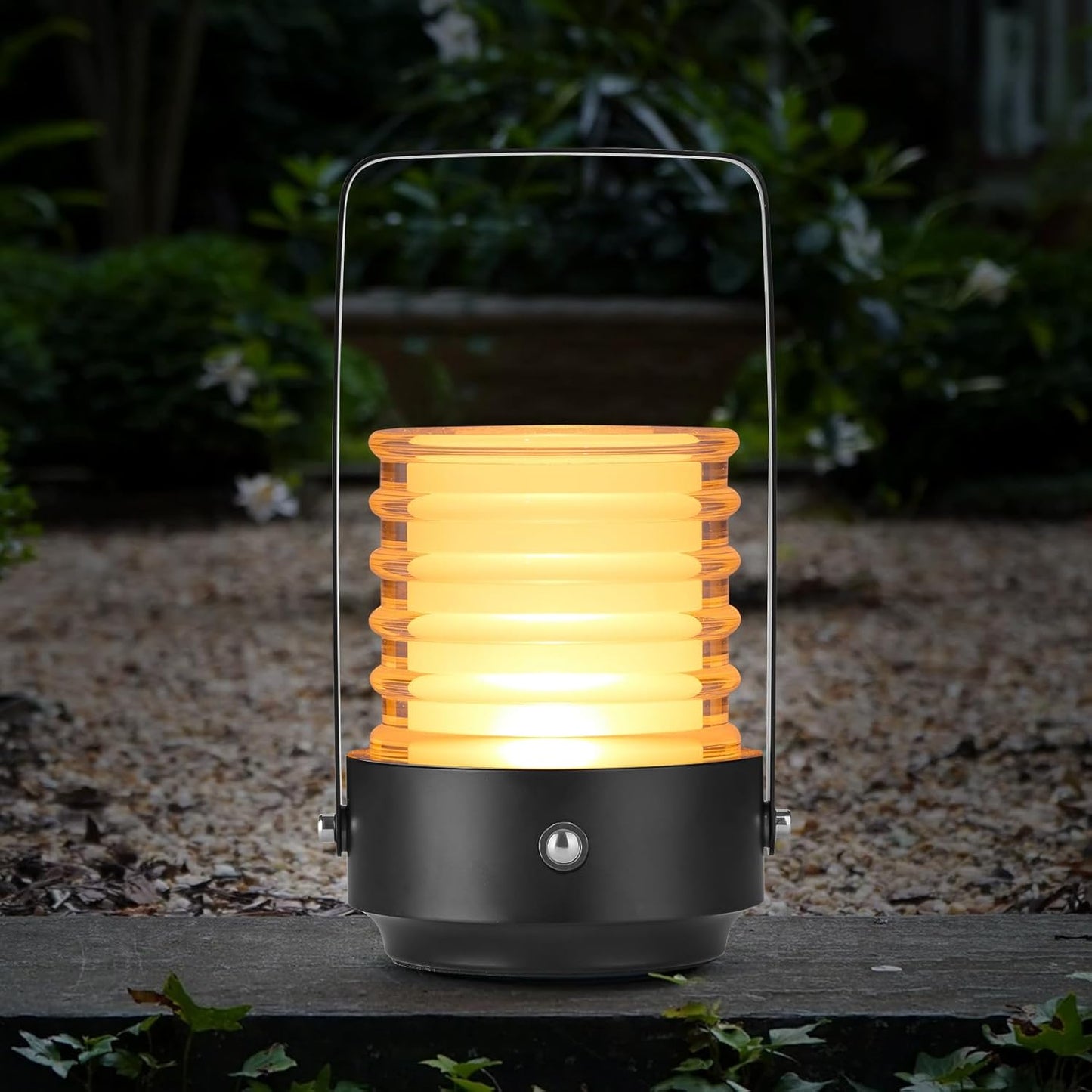 Cordless Portable LED Table Lamp, Rechargeable Battery Operated Desk Lamp with Touch Sensor, Three-Level Dimmable Suitable for Bars/Cafes/Restaurants/Bedrooms/Camping Sites. (Silver)