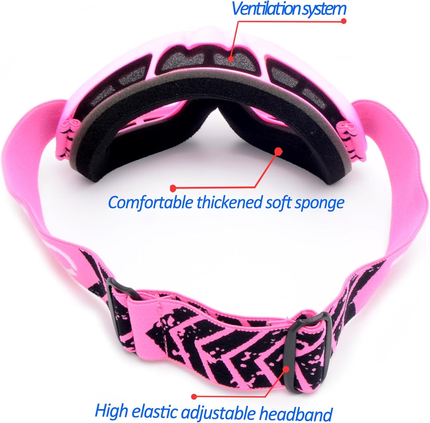 Kids Teens Child Youth ATV Goggles Dirt Bike Goggles Motorcycle Motocross Off-Road Goggle