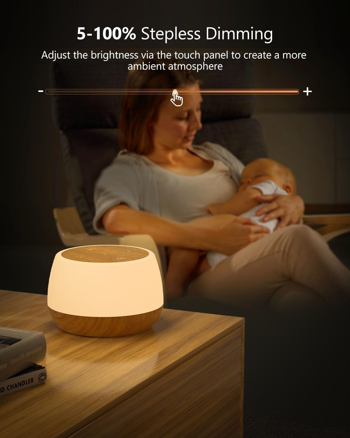 Kids Night Light Touch, Rechargeable Bedside Lamp Stepless Dimmable, 3 Modes & 9 Colors Changing, Portable Touch Table Lamp with Timing & Memory, Soft Eye Caring Night Lamp for Adults