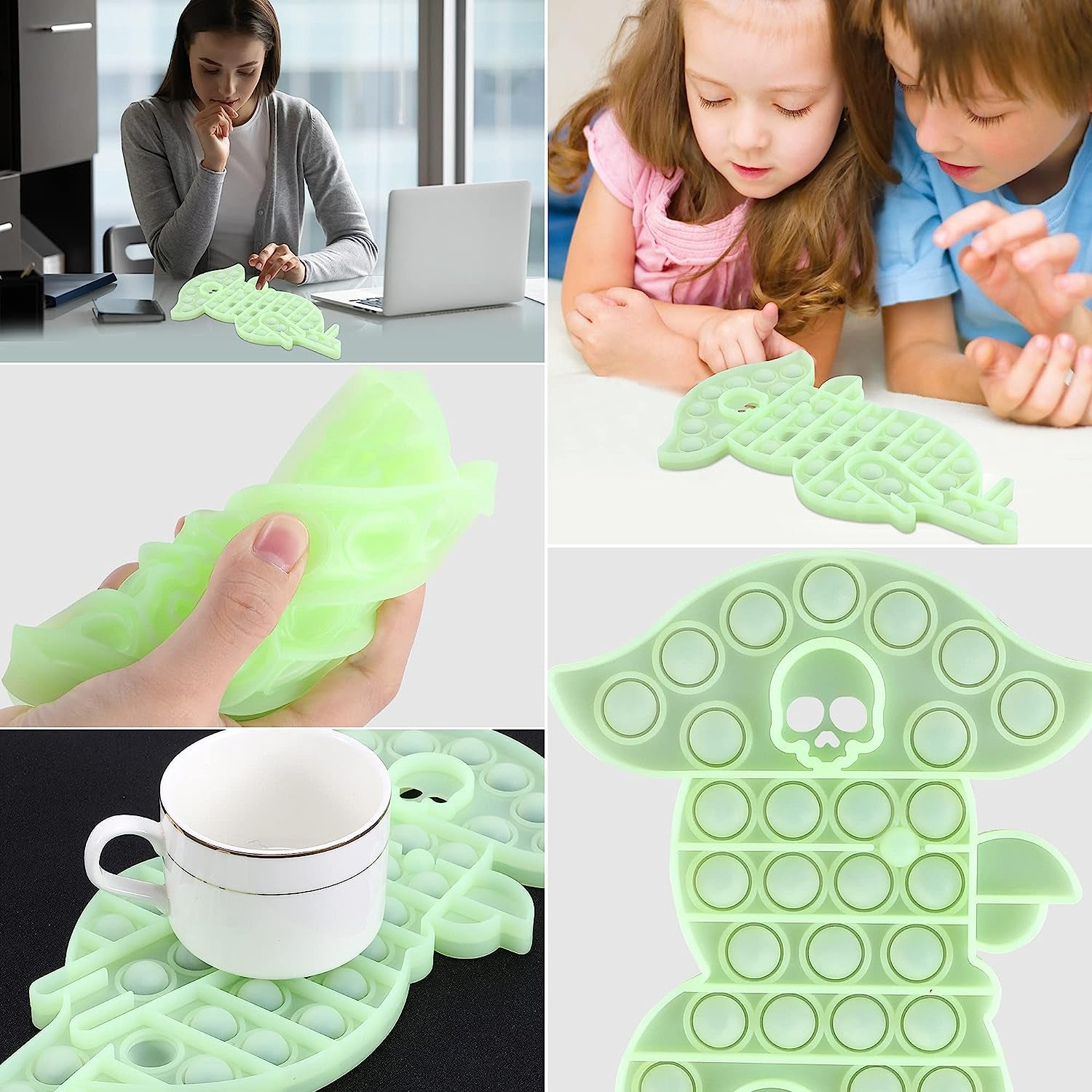 Glow-in-the-Dark Bubble Popper: Your Anxiety's Worst Nightmare and a Fidget Toy for the Glow-in-the-Dark Goofy!