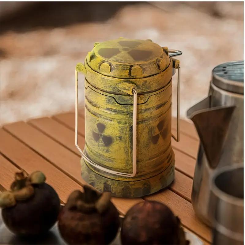 Mini Nuclear Reactor Lantern Toy Handheld Lamp Portable Retro Camping Lamp Home Outdoor Decor Birthday Gift Cosplay Props