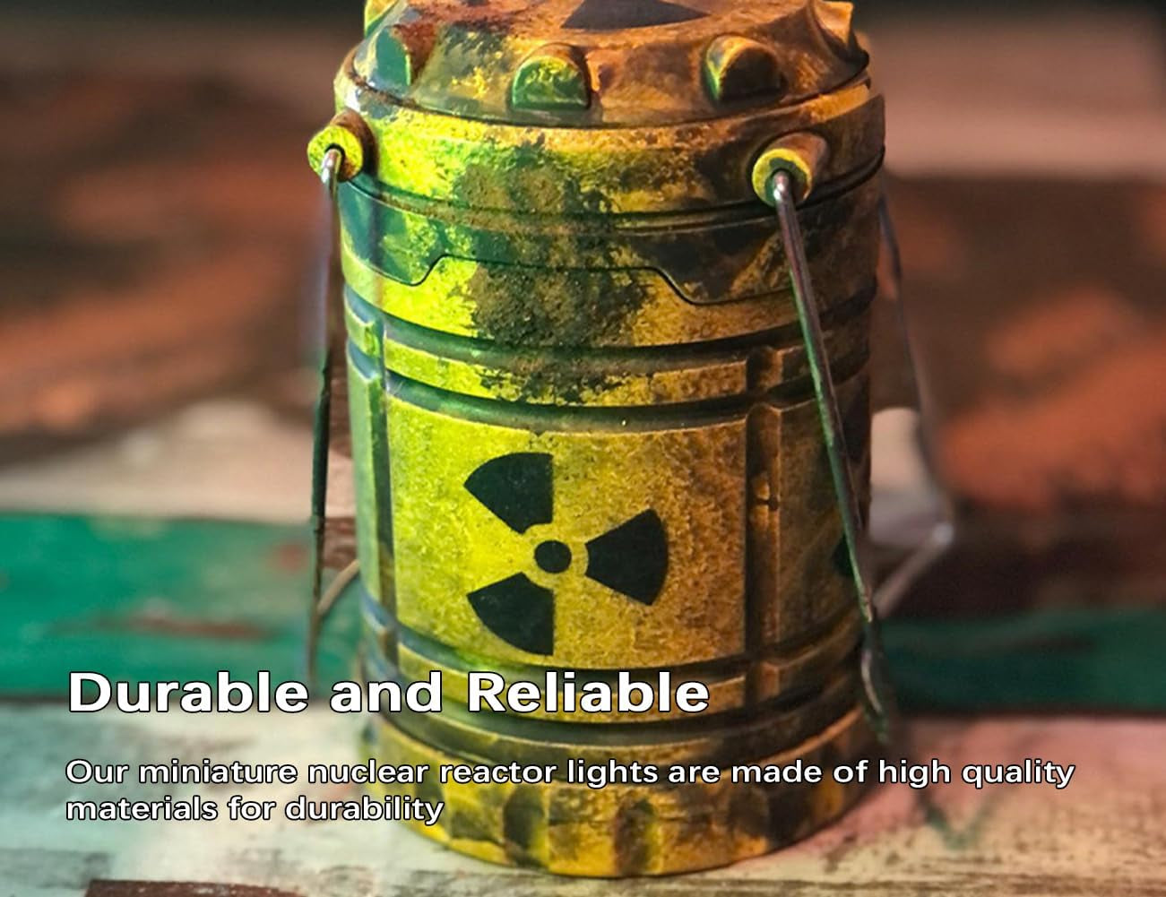 Miniature Nuclear Reactor Lantern/Lamp, Portable Camping Lantern, Collapsible Camping Lantern, Funny Lamp for Bedroom, Lantern Centerpieces for Tables, Funny Lamp (1PCS)