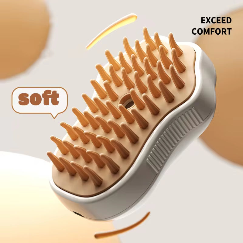Furry Friends' Spa Day: The Triple Threat Hair Tamer - Brush, Spray, and Pamper with Purr-fect Precision!