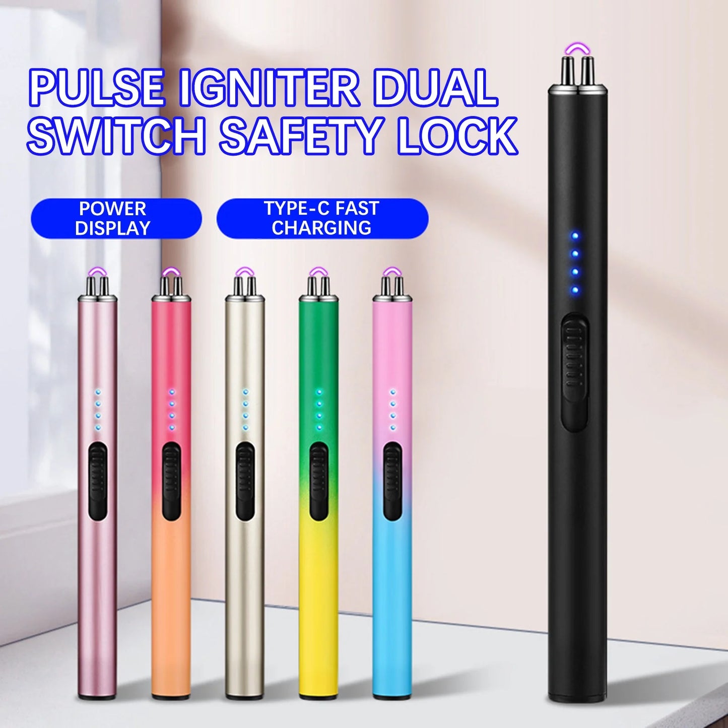 Lighter,Gradual Ignition Gun,Charging Igniter,Electronic Lighter,Aromatherapy Candle,Gas Stove,A,