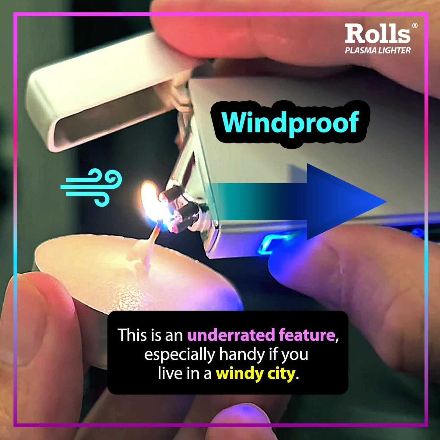Rolls Electric Lighter - Cool Lighters - Retro Gamer Gifts for Men - Cool Gadgets - Custom Unique Birthday Gifts - Stocking Stuffers for Men and Women - by  (Grey)