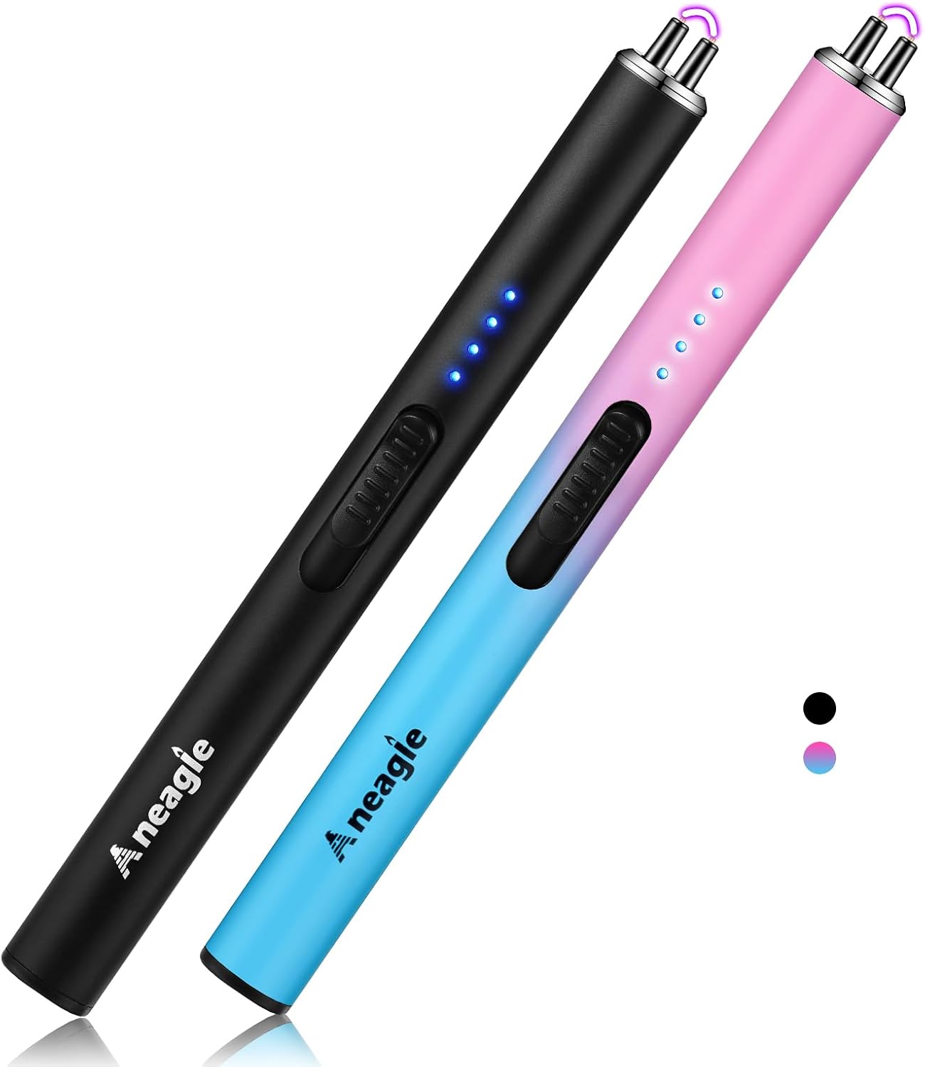 Electric Candle Lighter Upgraded USB Type C Rechargeable Candle Lighter Windproof Flameless Plasma and LED Battery Display Arc Safety Candle Lighter for Candle Grill Camping