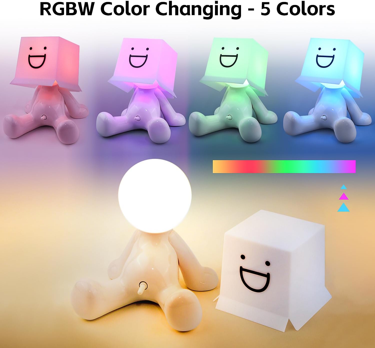 Wiener Switch Boy Table Lamp with RGB Color, Rechargeable Bedside Lamp, Funny Night Light Sense of Humor White Elephant Gag Gift for Adults Men Women Wife Girlfriend Birthday Valentine Mother Day