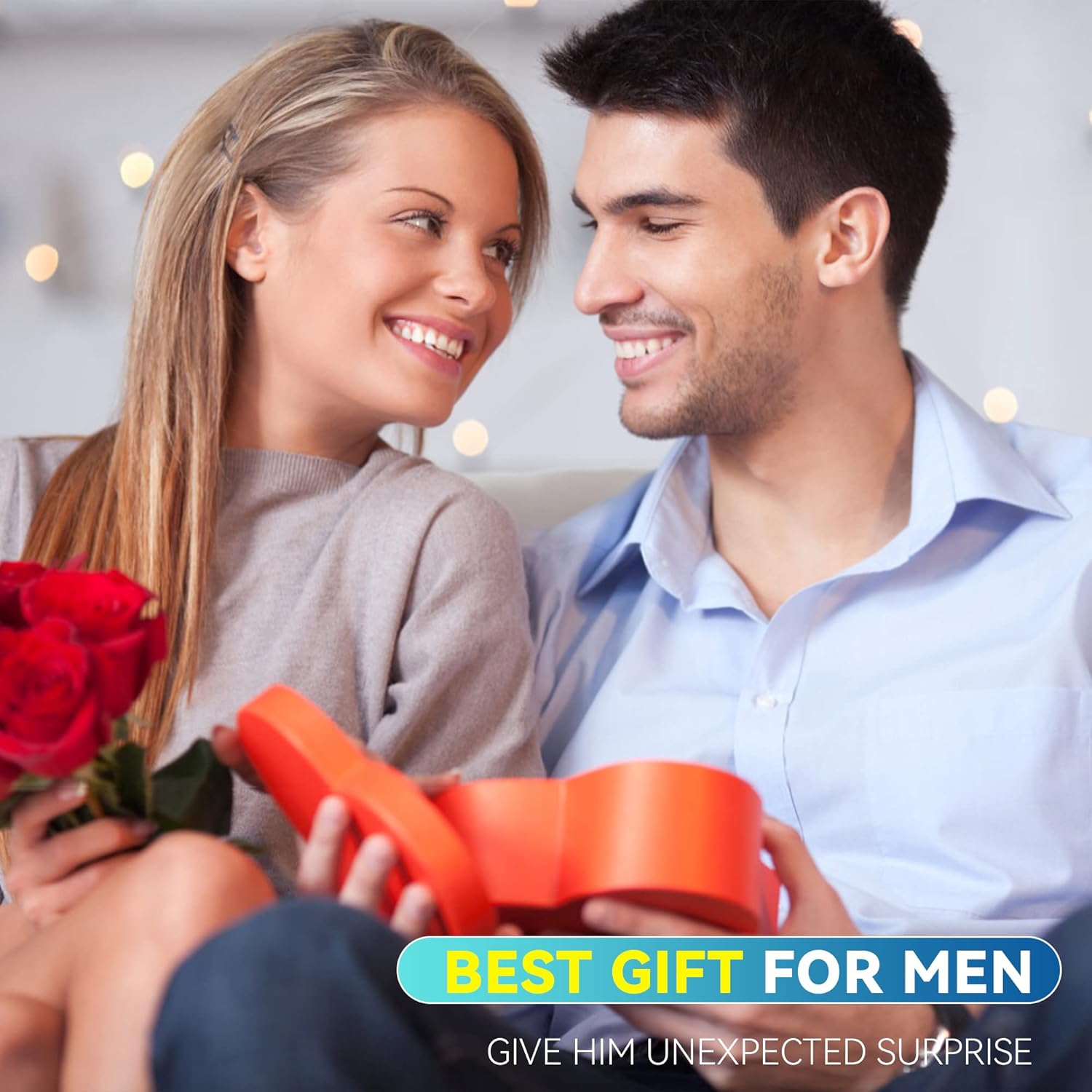 Gifts for Men Dad Him Husband Her Boyfriend,  Electric Lighter USB Rechargeable Windproof Lighter, Flameless Dual Arc Plasma Lighter for Household Candle Incense Fireplace