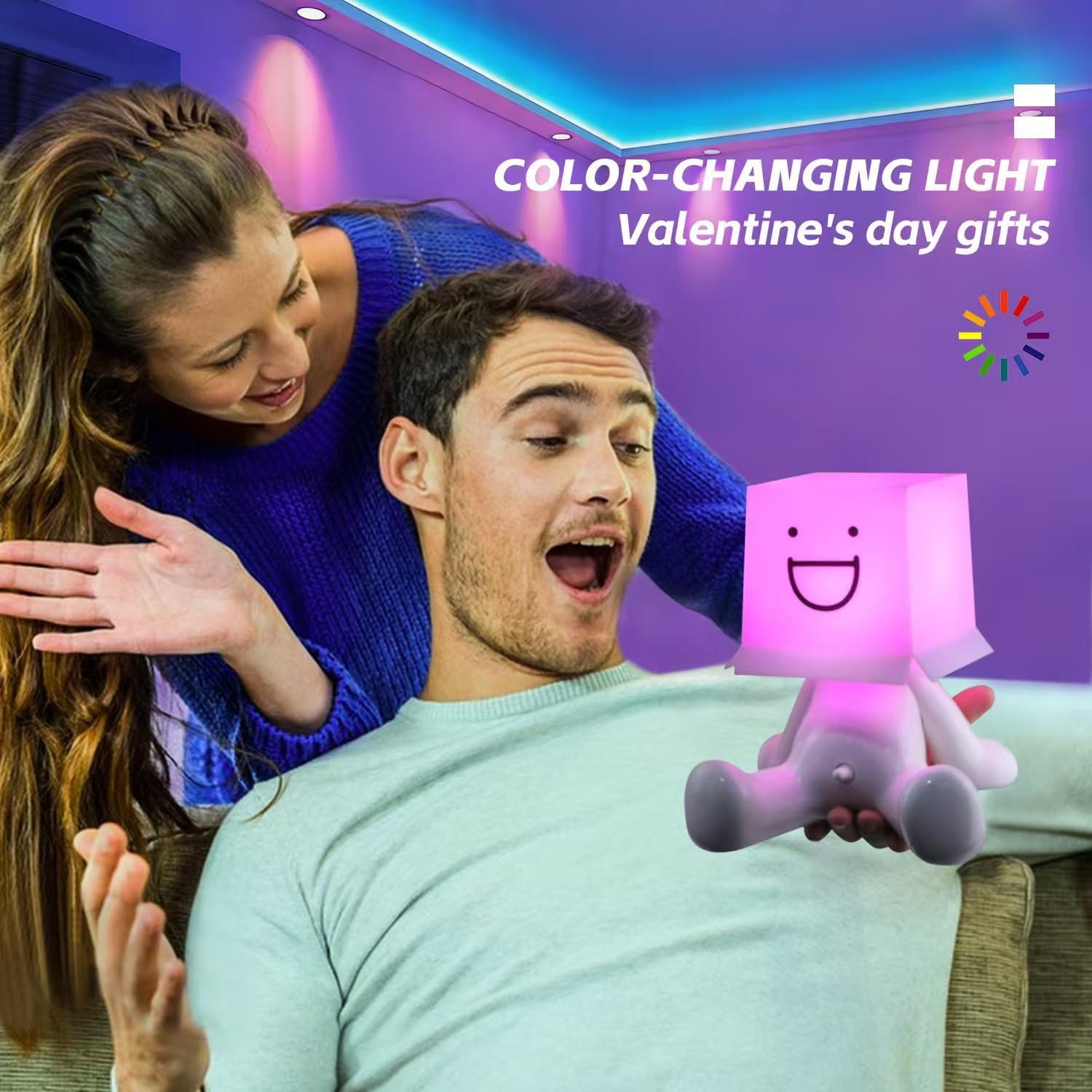 Wiener Switch Boy Table Lamp with RGB Color, Rechargeable Bedside Lamp, Funny Night Light Sense of Humor White Elephant Gag Gift for Adults Men Women Wife Girlfriend Birthday Valentine Mother Day