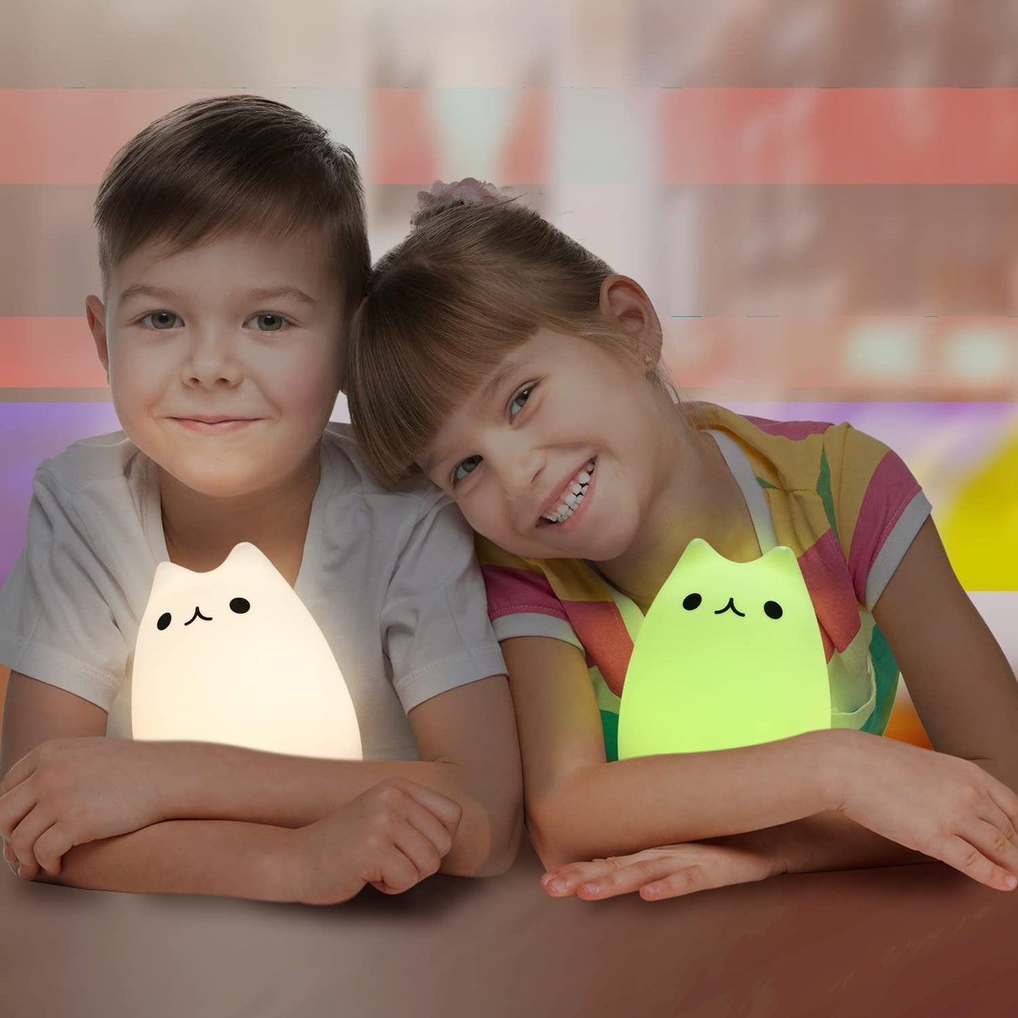 Feline Fabulous: The Purr-fect Remote-Controlled Glow Kitty Squad for Tiny Humans – Rechargeable Kawaii Cuteness in a Spunky 4-Pack!