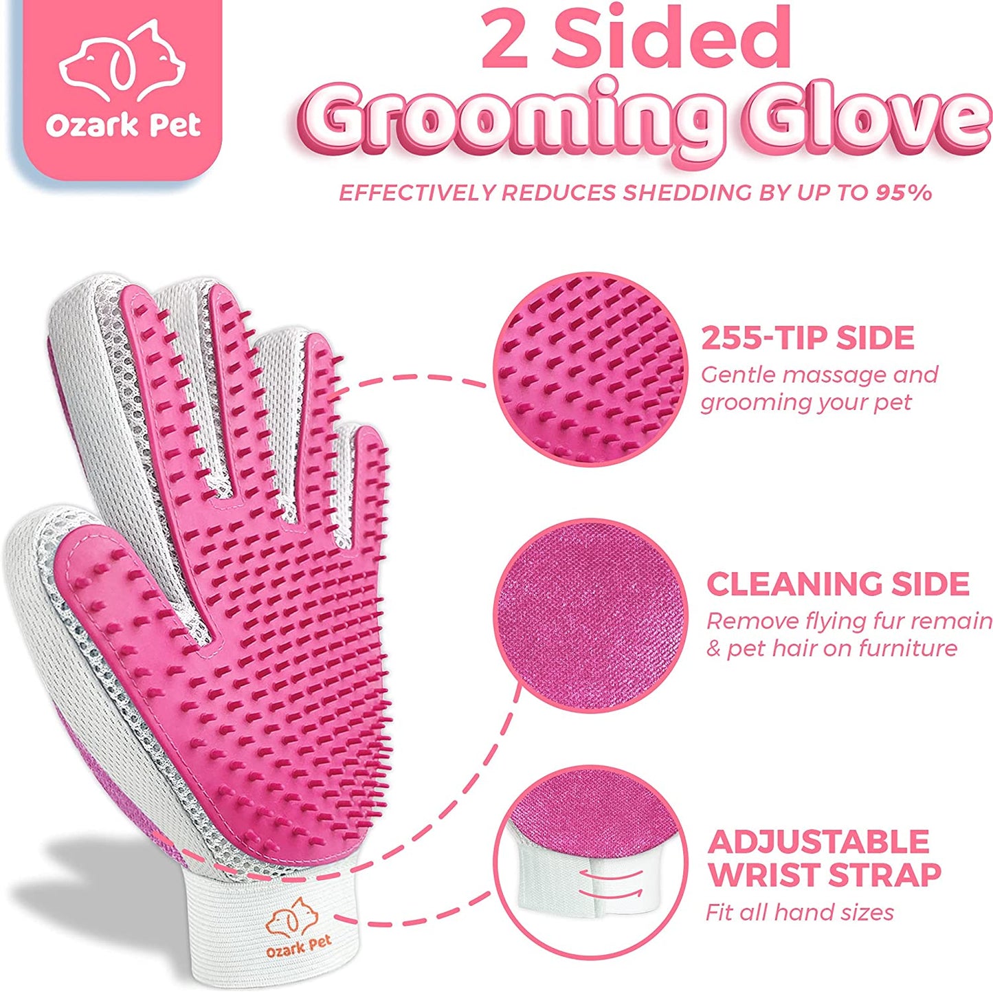Fur-ocious Fur Fighter: The Ultimate Shedding Shenanigans Brush for Fluffy Friends - Pink Edition