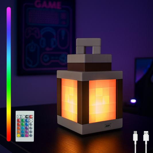 16 Colors Pixel Lights, Night Lights Birthday Gifts, Gamer Bedroom Decoration Lights, Game Room Decorations, Game Gifts for Boys and Girls, Pixelated Night Light Lights (RGB Color, Adapter Included)
