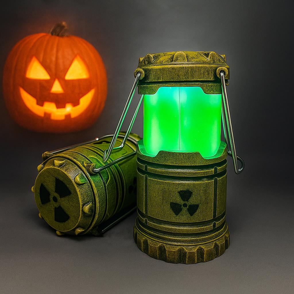 Mini Nuclear Reactor Lantern Toy Handheld Lamp Portable Retro Camping Lamp Home Outdoor Decor Birthday Gift Cosplay Props