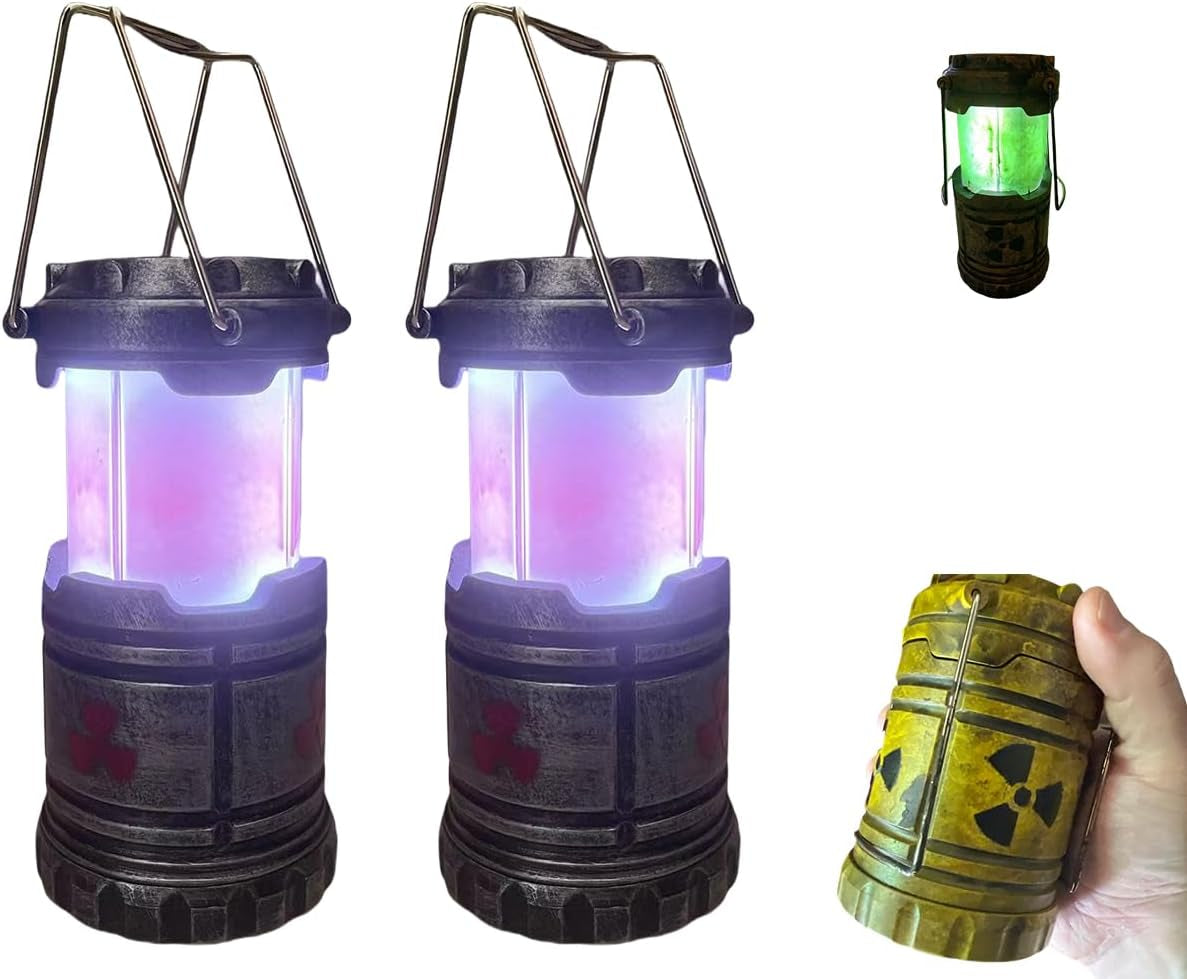 Miniature Nuclear Reactor Lantern/Lamp, Portable Camping Lantern, Collapsible Camping Lantern, Funny Lamp for Bedroom, Lantern Centerpieces for Tables, Funny Lamp (1PCS)