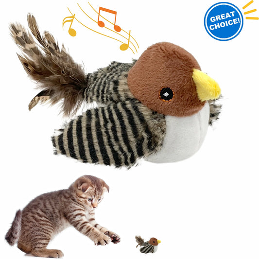Feathered Feline Frenzy: The Chirpy Bird Toy That Turns Your Kitty into a Solo Superstar!