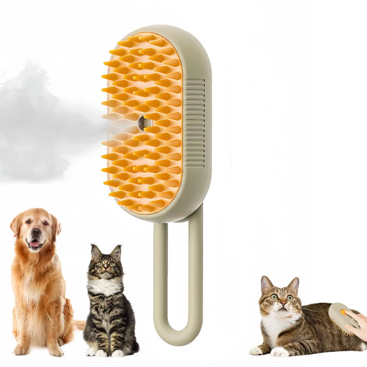 Furry Friends' Spa Day: The Triple Threat Hair Tamer - Brush, Spray, and Pamper with Purr-fect Precision!