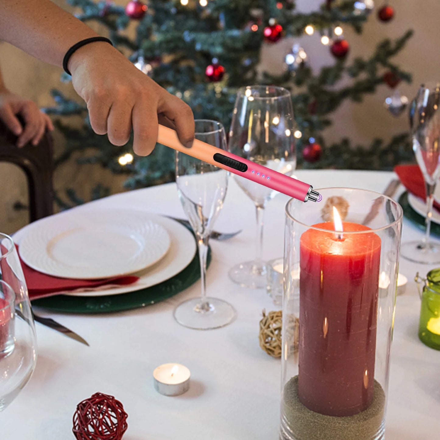 Lighter,Gradual Ignition Gun,Charging Igniter,Electronic Lighter,Aromatherapy Candle,Gas Stove,A,