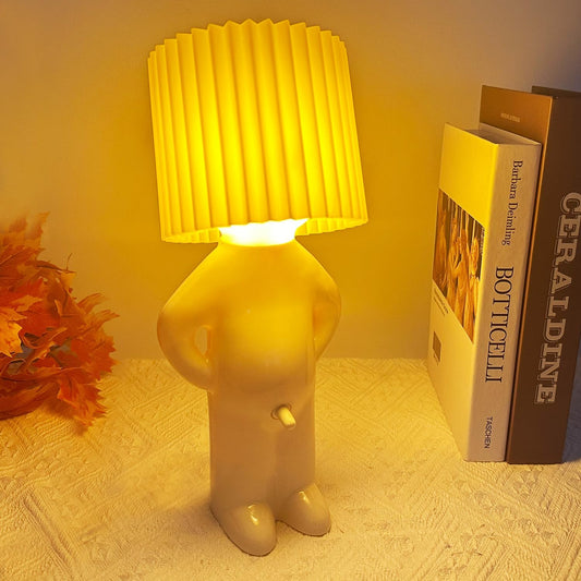 Shy Boy Table Lamp, Turn On/Off D*Ck Switch Bedside Lamp, Funny Night Light Sense of Humor White Elephant Gag Gift for Adults Women Wife Girlfriend Birthday Valentine Mother Day